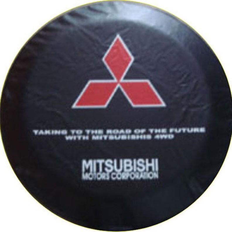 Schwarz-Gold PVC-Leder Ersatzradabdeckung für Mitsubishi Pajero V73 Cheetah - Universell passend für Geländewagen.