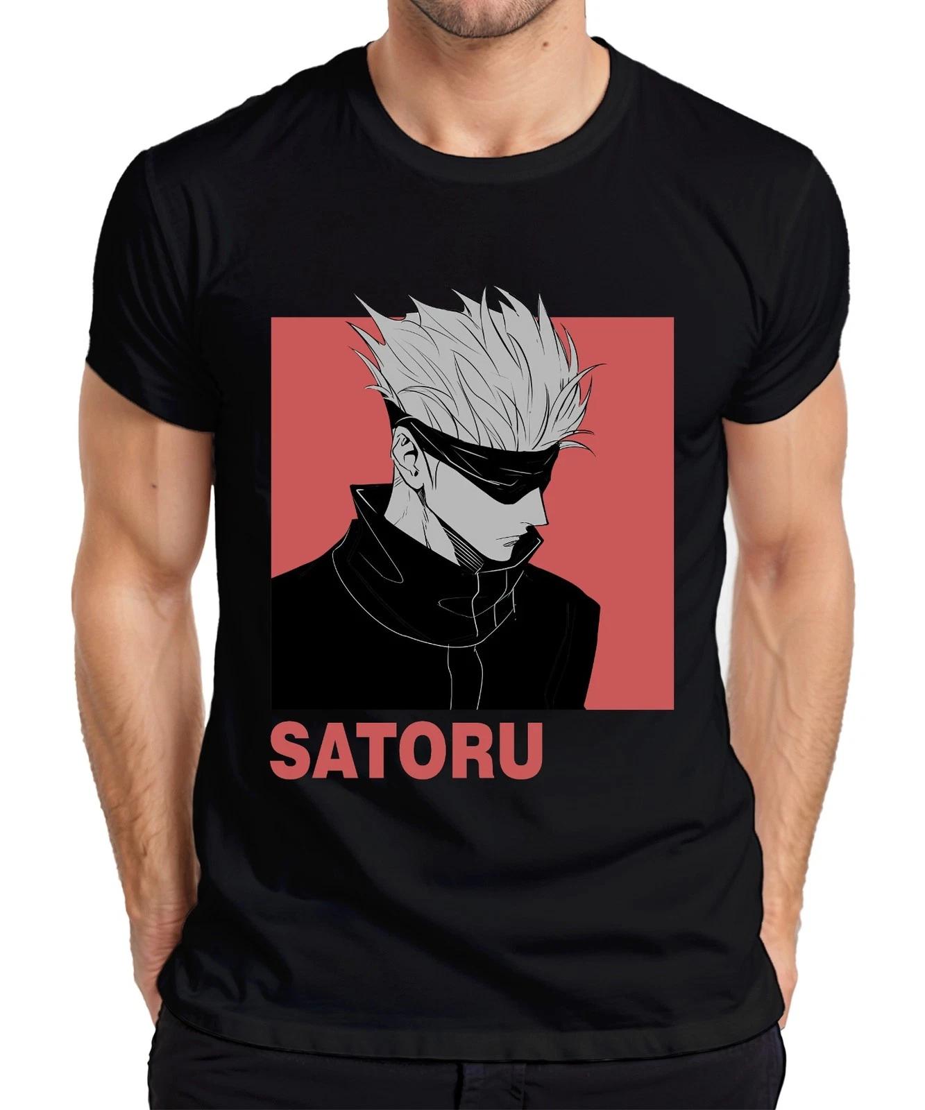 SATORU GOJO Jujutsu Kaisen Anime Ästhetik Fan Geschenk Augenbinde Herren T-Shirt XS