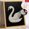 5D DIY Pearl Diamond Painting Kit Elegant Swan Full Drill Embroidery Mosaic Art Home Wall Decor Gift