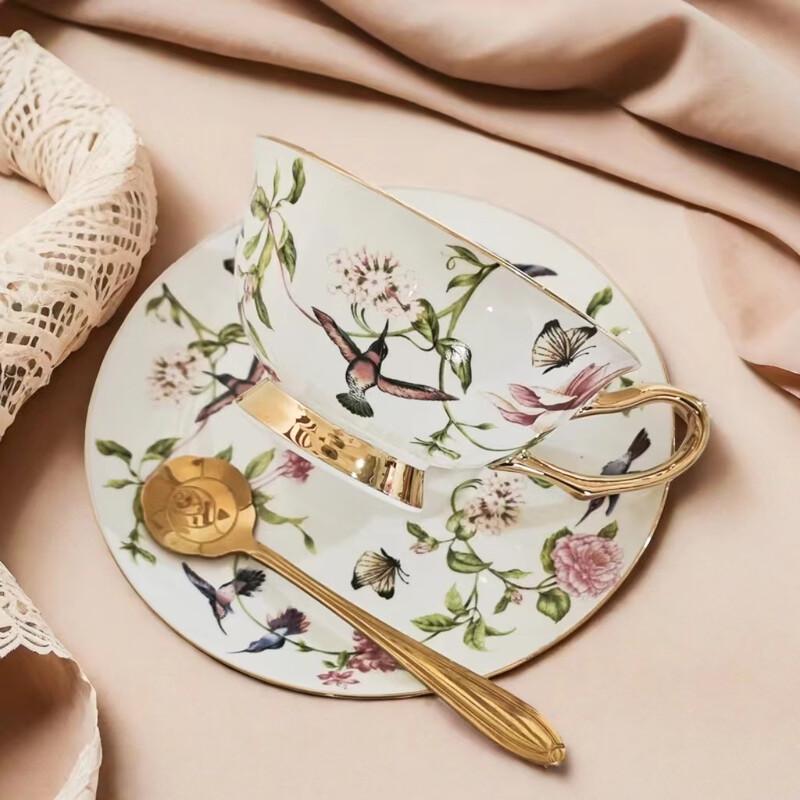 

Pastoral Spring Swallow Coffee Cup and Saucer Set
