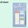 60/90/120/200 Sheets Self Adhesive Sticky Notes Memo Pad Flags Tab Loose-leaf Index Sticker Bookmark Page Sticker Sticky Notes