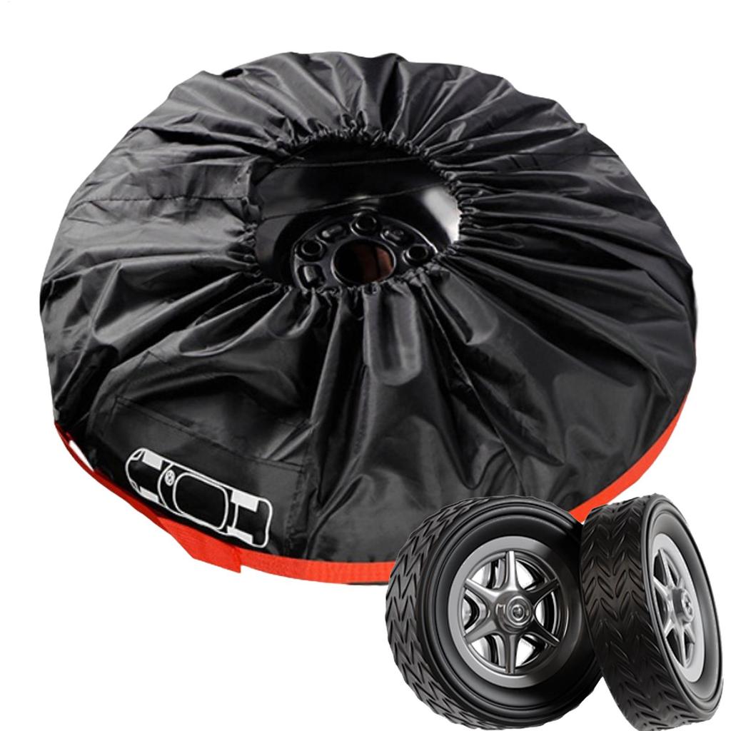 Car Spare Tire Cover Waterproof Anti-Puncture Fully Wrapped Tire Cover Spare Wheel Protective Cover Suitable For 13-18 Inch Tire
