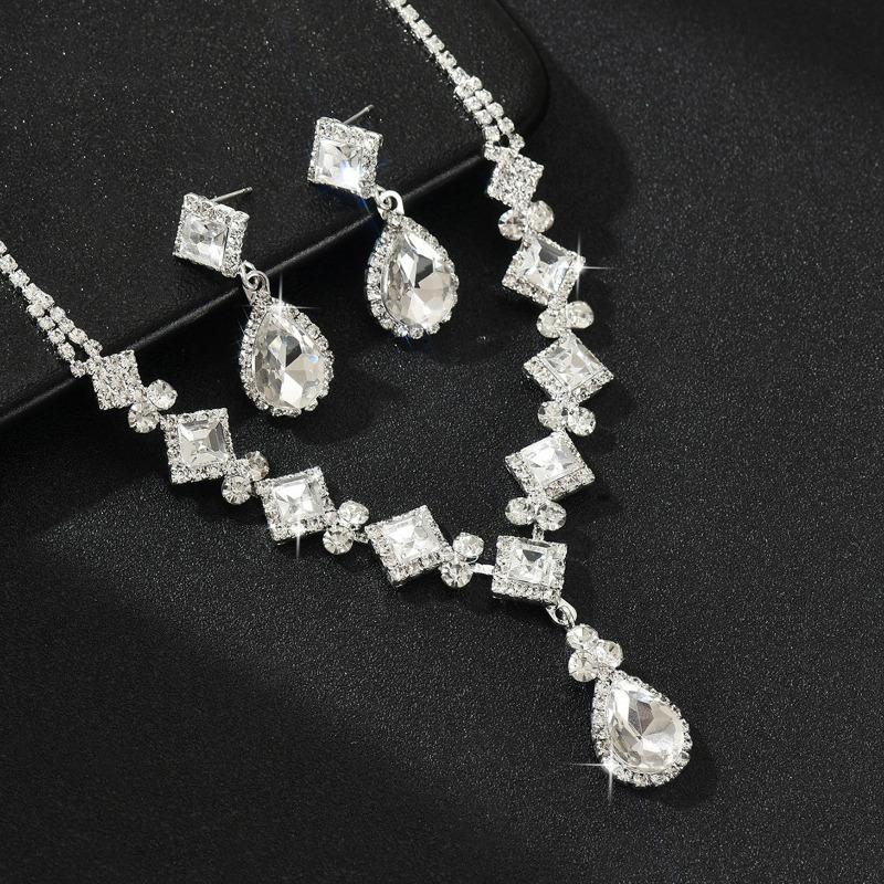 Jewelry Set Banquet Wedding Party Elegance Necklace, Earring Set, Bridal Accessories Set