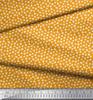 Soimoi Japan Crepe Satin Fabric Clover Leaves Small Print Fabric by Metre 42 Inch