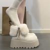 Fashion Platform Thick Sole Women Fur Snow Boots Outdoor Comfort Shoes Winter Warm Cotton Short Botas Para Mujer