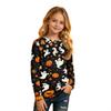 Children's Halloween Print Long Sleeve Neck T-Shirt for Boys Girls