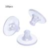 100 Pieces Soft Clear Earring Backings Silicone Rubber Safety Back Pads Backstops Replacement for Earring Studs Hoop DIY