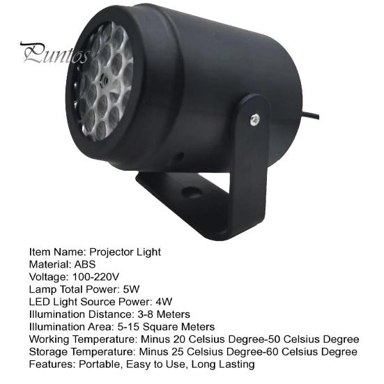 Vánoční projektor Vysoký jas Design 16 vzorů Velká projekční plocha Vnitřní Venkovní Lampička na vánoční večírek Projektor sněhových vloček