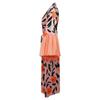 Dámské Maxi Kimono s vlnovým potiskem, otevřené vpředu, s nabíranými rukávy, dlouhý kardigan, ležérní Boho, plážové přehození