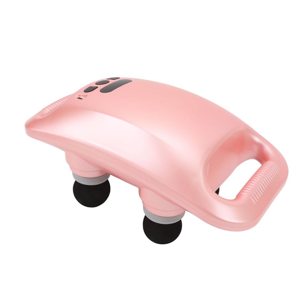 4 Head Back Massager Gun 6 Strengths Sore Relief Muscle Relaxation Intelligent LCD Display 30W Deep