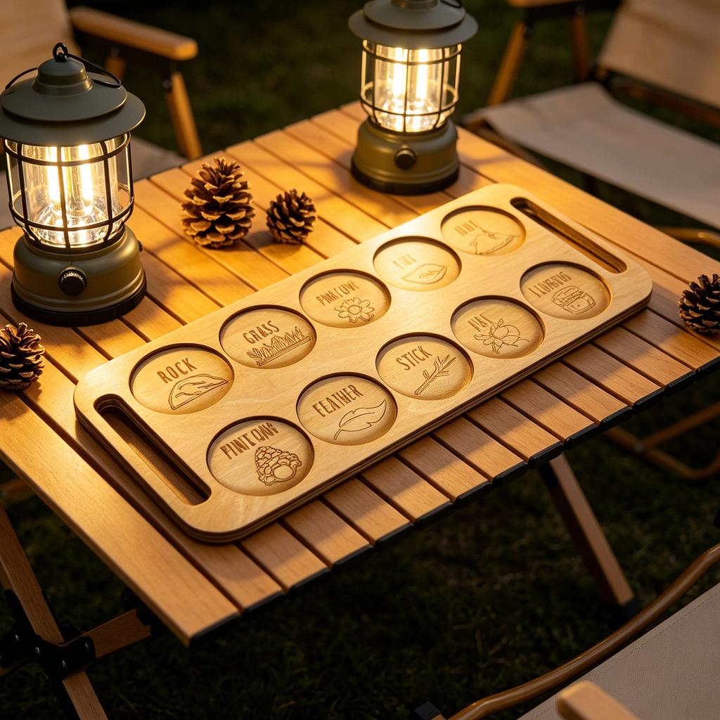Portable Fun Insect Treasure Board Comparison Device Wooden