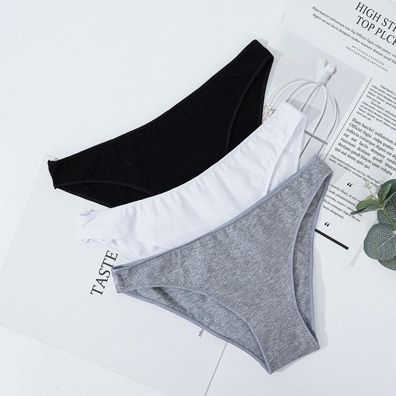 6PCS/Set Women's Cotton Briefs Sexy Low Waist Female Underpants Elasticity Comfortable Underwear Women's Panties Lingerie