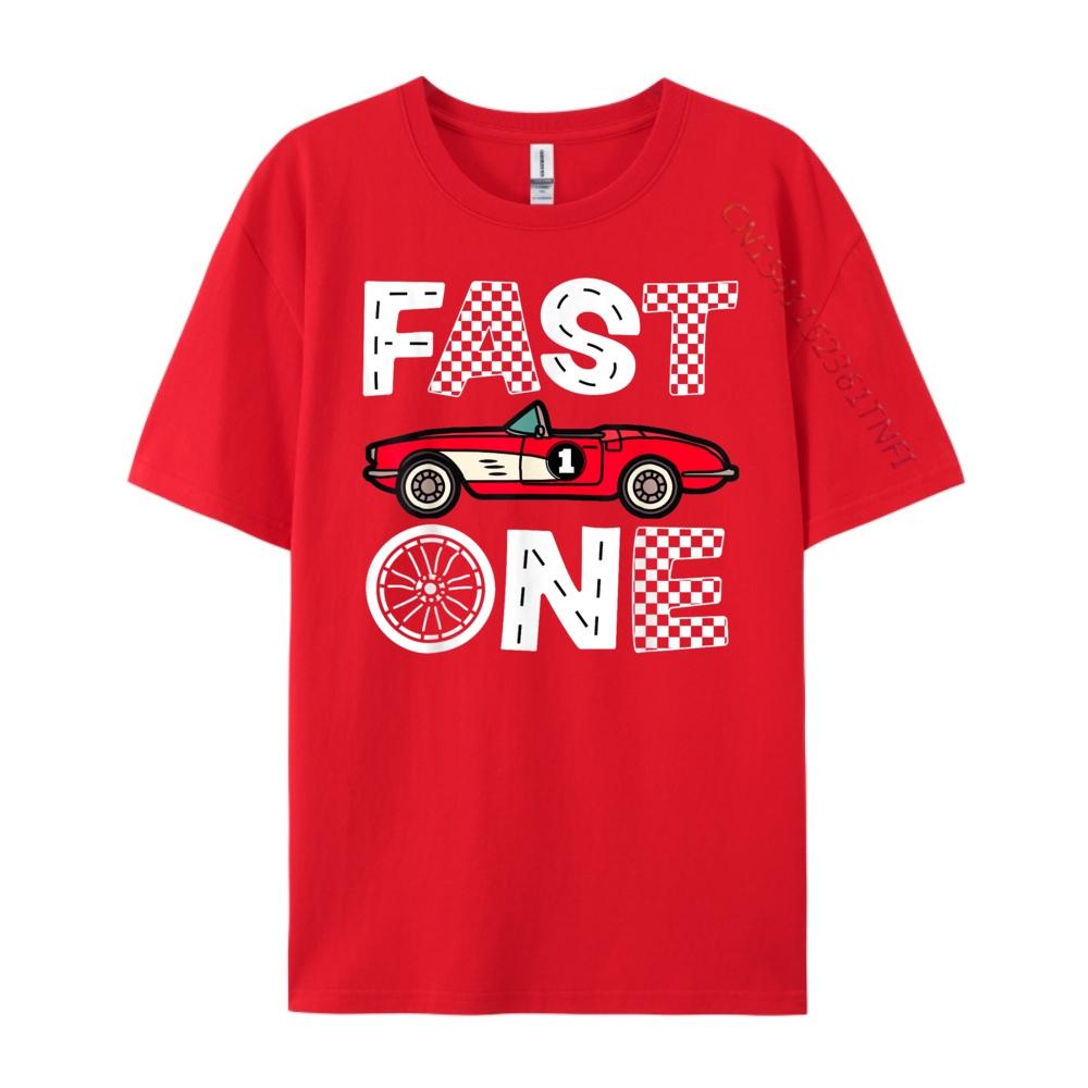 

One Year Old First 1st Birthday This Little Racer Fast One Blank T Shirt 100 Cotton Funny Shirt Hip Hop S