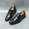Fashion Classic Men's Casual Loafers Driving Shoes Moccasin Fashion Male Comfortable Wedding Leather Shoes Men Business Black Dress Shoe