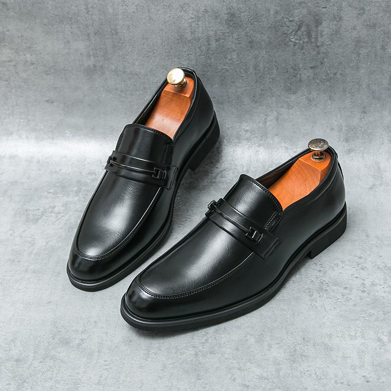 Fashion Classic Men's Casual Loafers Driving Shoes Moccasin Fashion Male Comfortable Wedding Leather Shoes Men Business Black Dress Shoe
