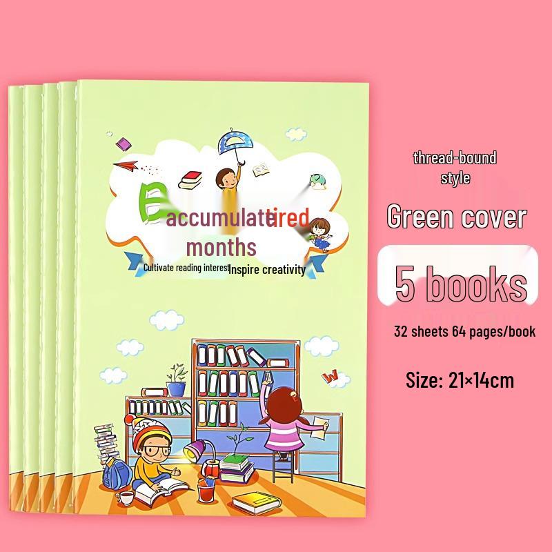 Colorful Car-Themed Reading Notes Notebook for Primary & Secondary Students