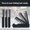 Fine and Wide Tooth Comb Hair Picking Comb Detangling Comb 3 in 1 Folding Comb Travel Pocket Comb Hair Styling Comb