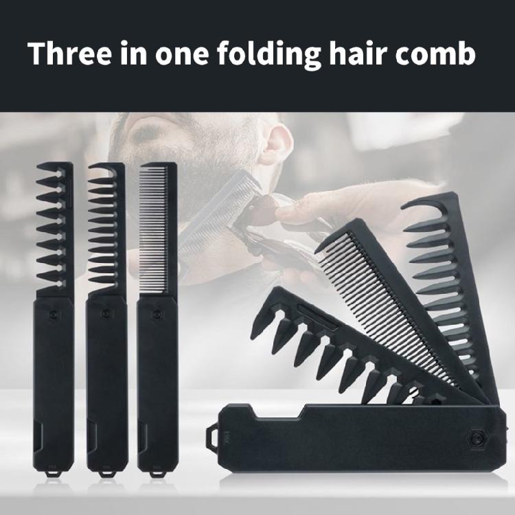 Fine and Wide Tooth Comb Hair Picking Comb Detangling Comb 3 in 1 Folding Comb Travel Pocket Comb Hair Styling Comb