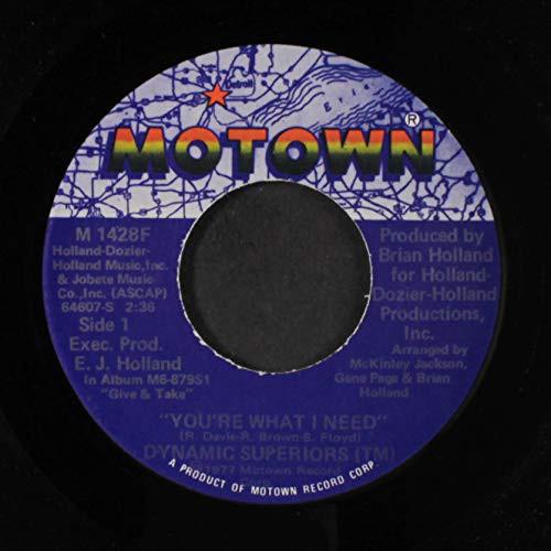 7inch Record DYNAMIC SUPERIORS - You're What I Need M1428F Motown 1977 US Soul/Funk Used