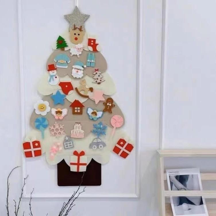 Felt Christmas Tree Ornament Children's DIY Felt Fabric Christmas Hanging Decoration New Arrival Christmas Kids' Accessories