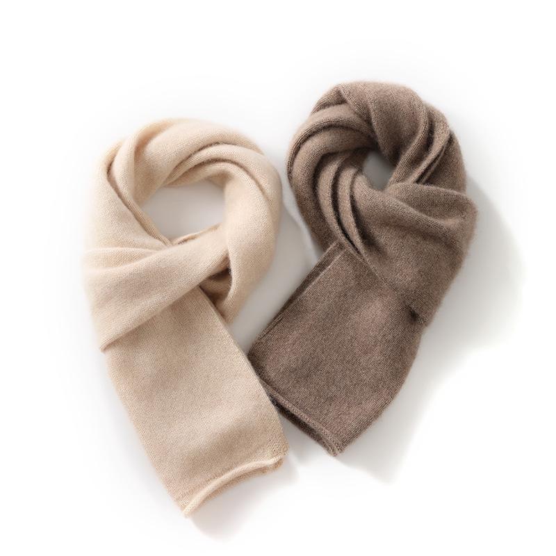 Premium 100% Cashmere Thick Knit Scarf for Parent-Child/Couples