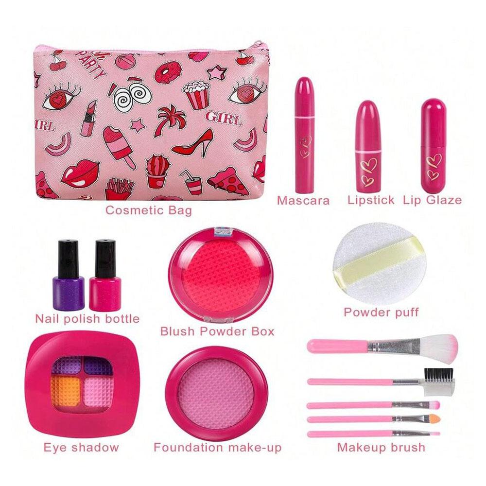 Girl Gifts Pretend Play Makeup Toys Beauty Set for Toddler Little Girls Age 3 4 5 6-8 Kids Your Princess Children's Day Birthday