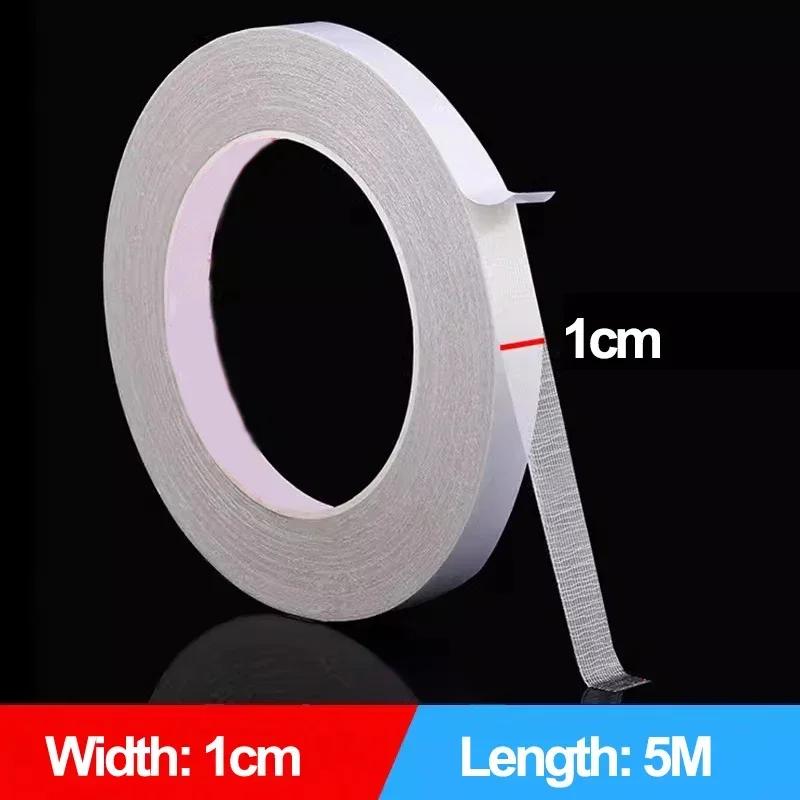 5M High Viscosity Tapes Double Sided Cloth Base Grid Tapes Waterproof Traceless Carpet Adhesive Fiber Tape Strong Sticky Strips