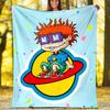 Rugrats Printed Throw Blanket—lightweight,soft,warm;versatile Blanket for All Seasons—perfect As &air-conditioning Throw,nap Blanket