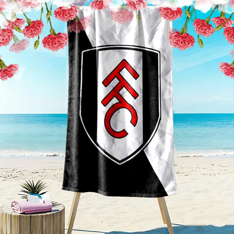 Fulham FC Druck Strandtuch, Großes Weiches Schnelltrocknendes Handtuch für Strand Camping Schwimmen