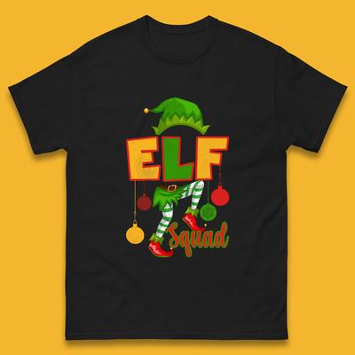 Elf Squad Christmas Mens T Shirt Womens Tops Tees Christmas Elf Costume Top