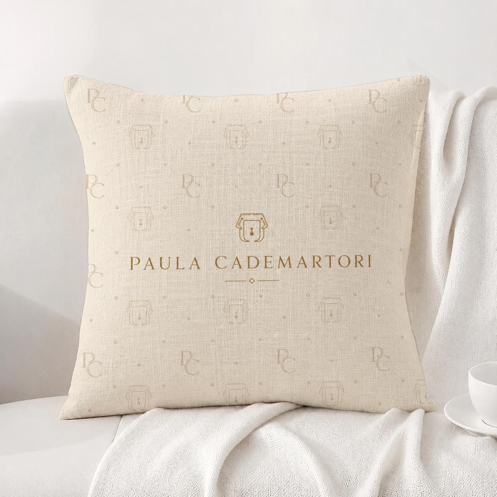 Brand Paula Cademartori Cushion Cover Natural Linen Pillowcase Set AllinOne Decor Cushion Cover for Sofa Bedroom Chair