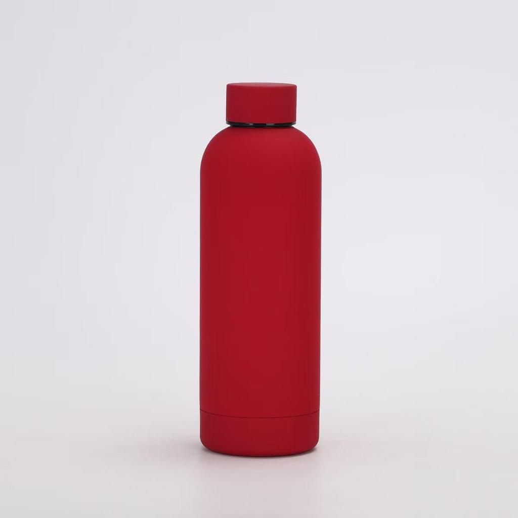 Sport-Thermosflasche aus mattiertem Edelstahl - Großes Fassungsvermögen, Güteklasse 304.