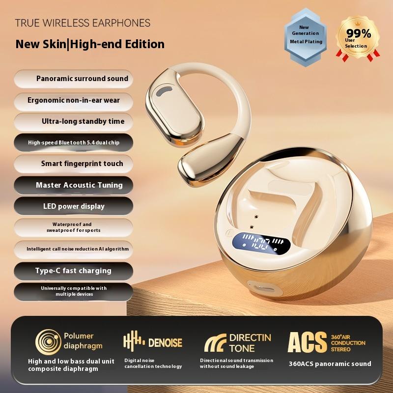 Wireless Bluetooth Headset M76 Hanging Ears, Not In The Ears, No Sound Leakage, High Sound Quality, Long Battery Life, Power Display