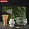 3/4PCS/7PCS Japanese Matcha Set Bamboo Tea Brush Glass Tea Bowl Composition Chinese Traditional Handmade Tea Tools