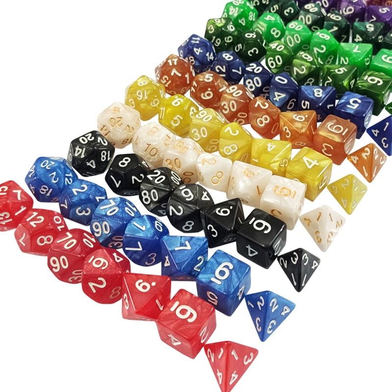 DND Dice Sets 7 Polyhedral Dices with a Drawstring Bag Great for Dungeons and Dragons Role Playing Table Game