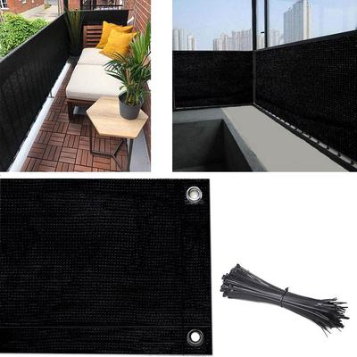 Balcony Privacy Screen with Grommets Multiple Sizes Sun Shade Cloth Sun Shade Mesh Netting for Patio Porch Deck Backyard Outdoor