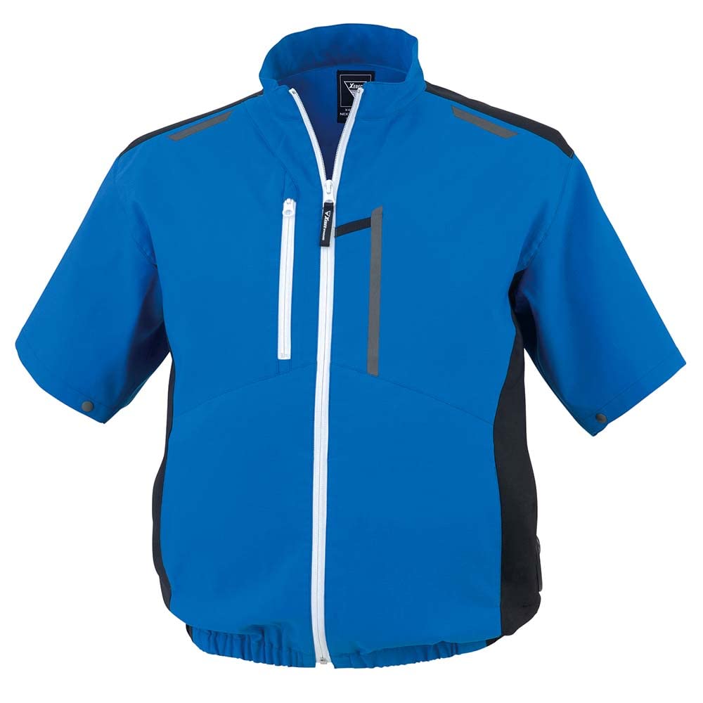 

XEBEC Кондиционируемый короткий рукав Блузон Антистатический XE98027-40-3L синий