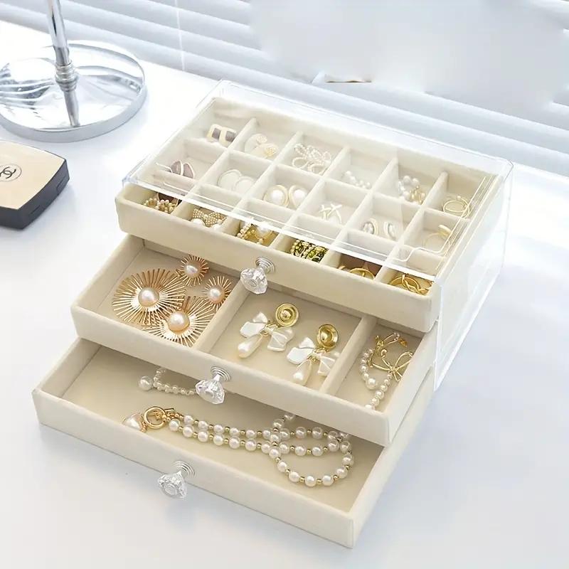 1PC. Simple Fashion Acrylic Drawer Type Jewelry Storage Box, Suitable For All Kinds Of Jewelry Storage And Storage.Jeweler