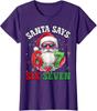 Meme Six Seven Santa Funny Christmas Gen Z Meme Ladies' V-Neck Tshirt
