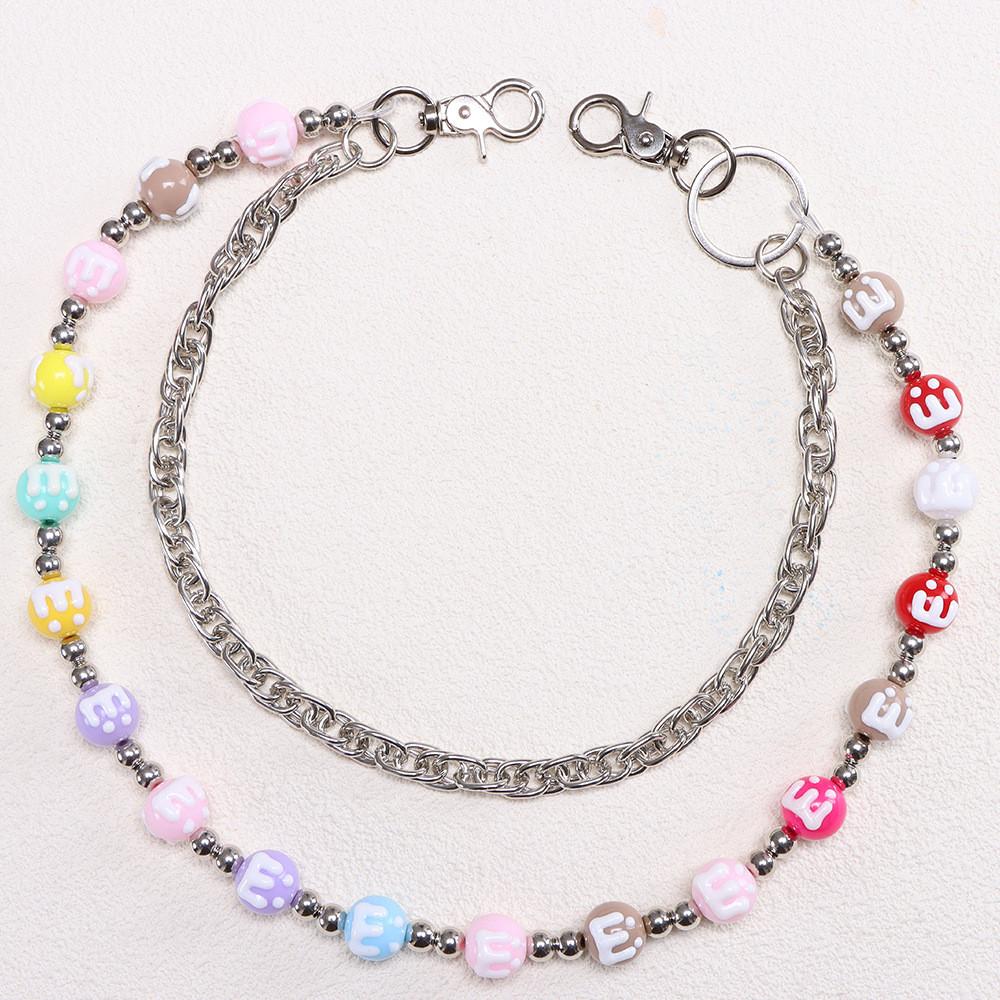 Hip Hop Double Layer Belt Chain For Men And Women With Metal Clips Fashion Jeans Accessory