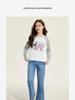 Girls' Color Contrasting Long Sleeve Casual Top