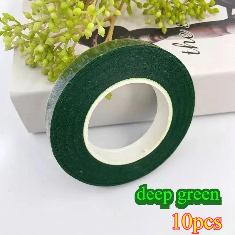 Bouquet Floral Stem Tape DIY Artificial Flowers Bouquets Tape Self-adhesive Wrapping Green Tape for Wedding Party Decor Supplies
