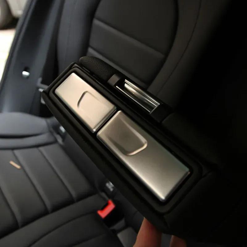 Car Rear Armrest Box Car Cup Holder Sticker Cover Fit For Mercedes Benz C Class W205 GLC X253 GLA X156 A Class CLS Car Styling