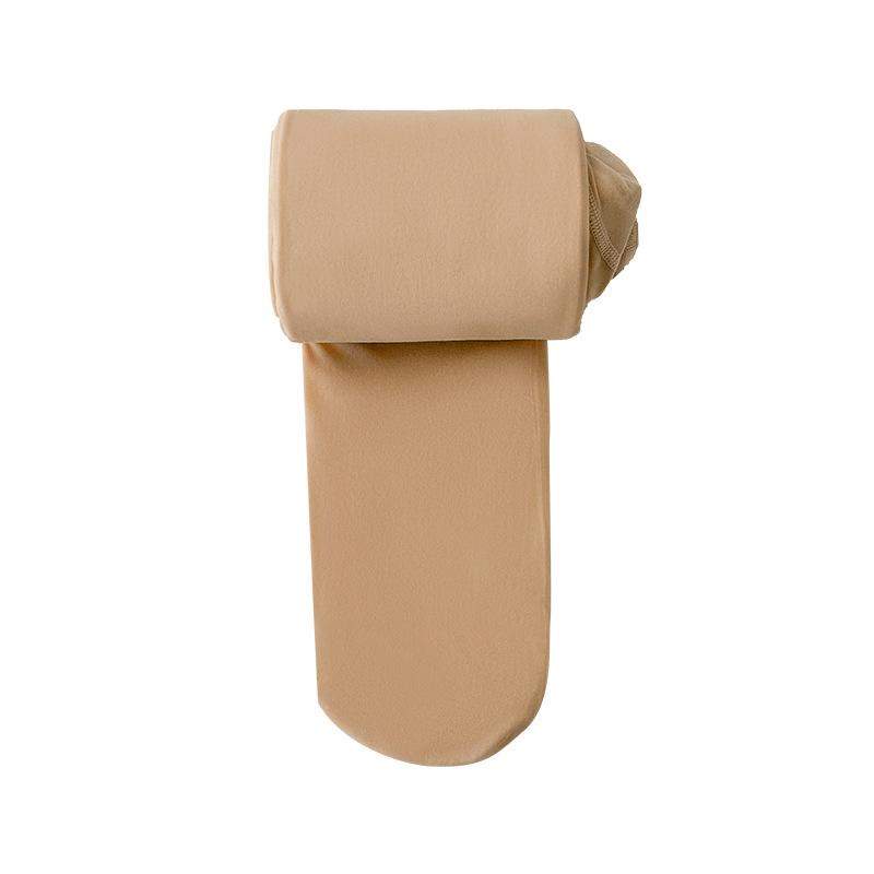 Stockings Female Natural Skin Bare Leg Artifact Thickened Flesh-Colored Pantyhose Double-Layer Fake Meat-Through Leggings Pantyhose Black Silk