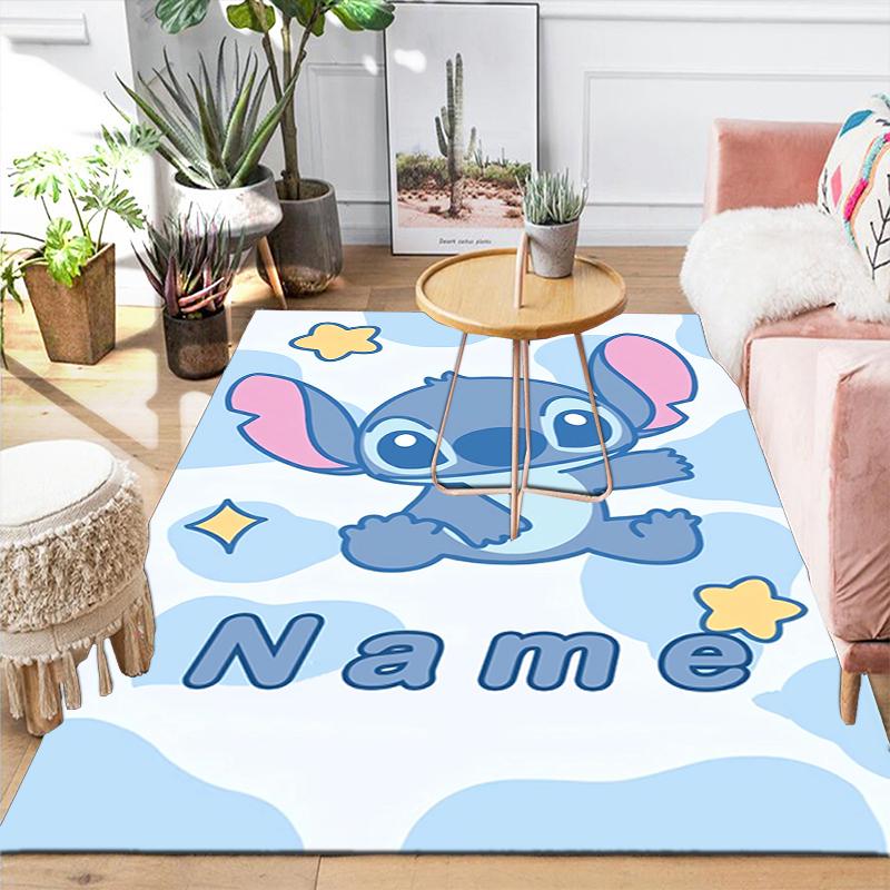 Custom 1Pc Lilo Stitch Adventure Rug Office Carpet Indoor Outdoor Entrance Doormat Nonslip Soft And Comfortable Living Room D916300