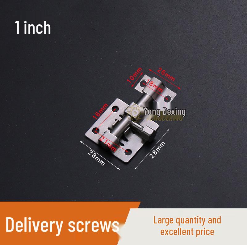 Stainless Steel Black Bolt for Cabinet & Wooden Door, Sizes: 1.5 To 5 Inches