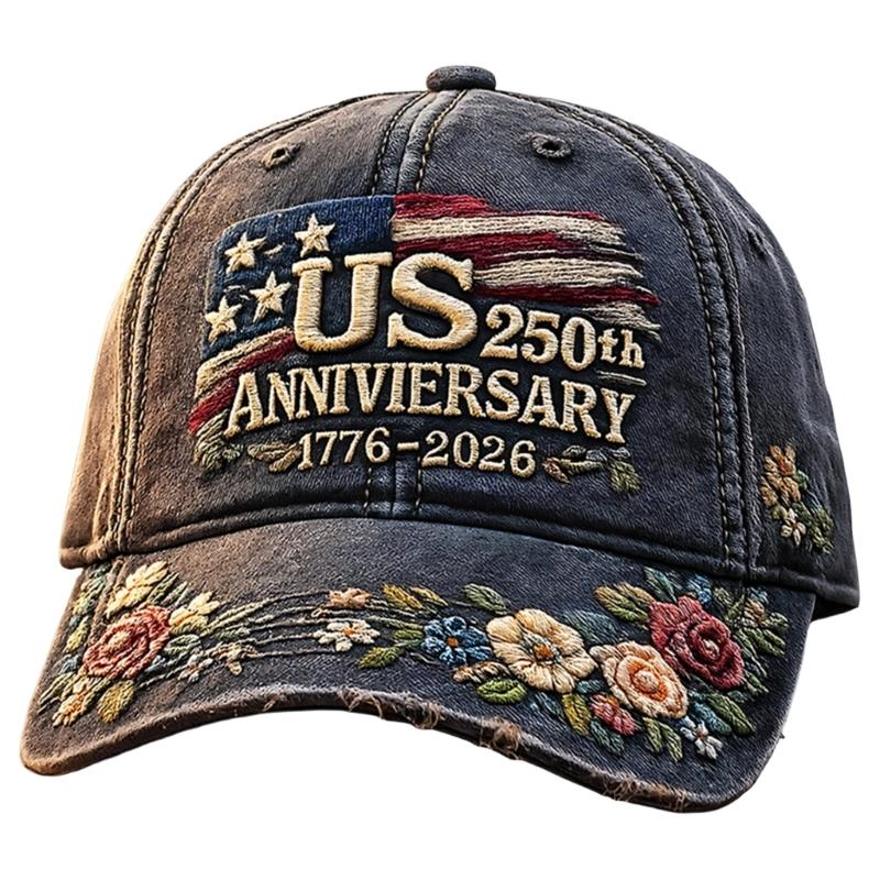 Breathable Cotton Cap For Outdoor Activities 250th Anniversary Of American Independence Lightweight Design