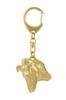 Collie Smooth - Gilded Key Ring with Dog In Gift Box, Handbag Decoration, Luxury Accessory by Art-Dog Brand