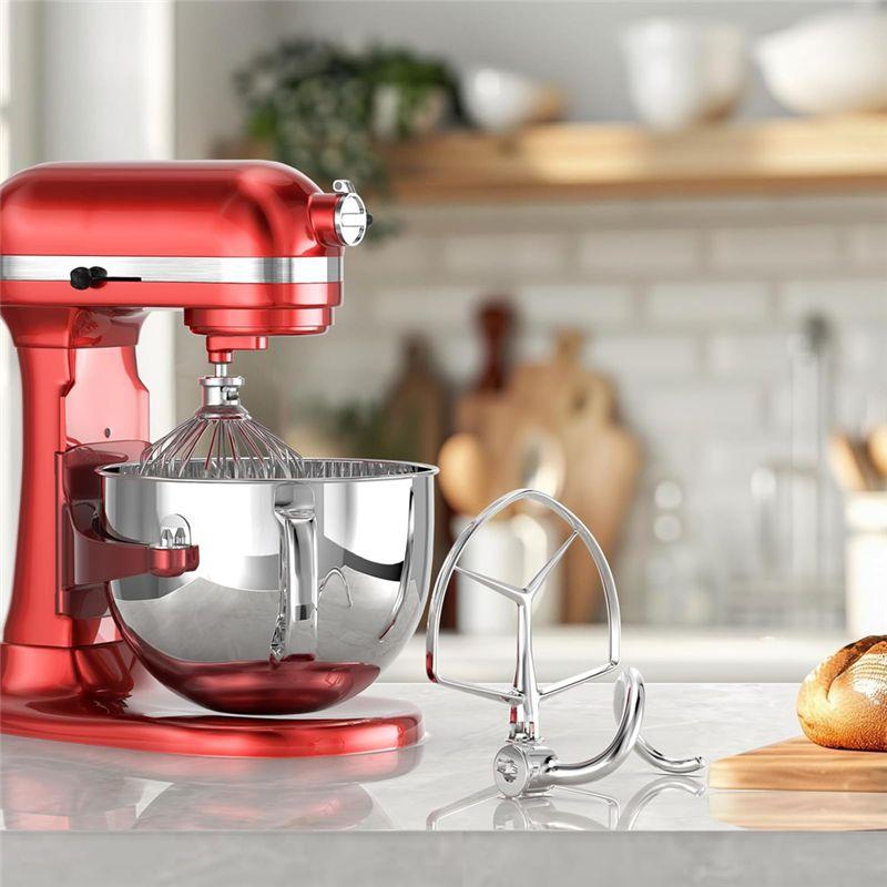 A20F-Stand Mixer Attachments Kit(Flat Beater,Dough Hook,Wire Whip Attachment) For Kitchenaid Lift Stand Mixer And 7Quart Bowl