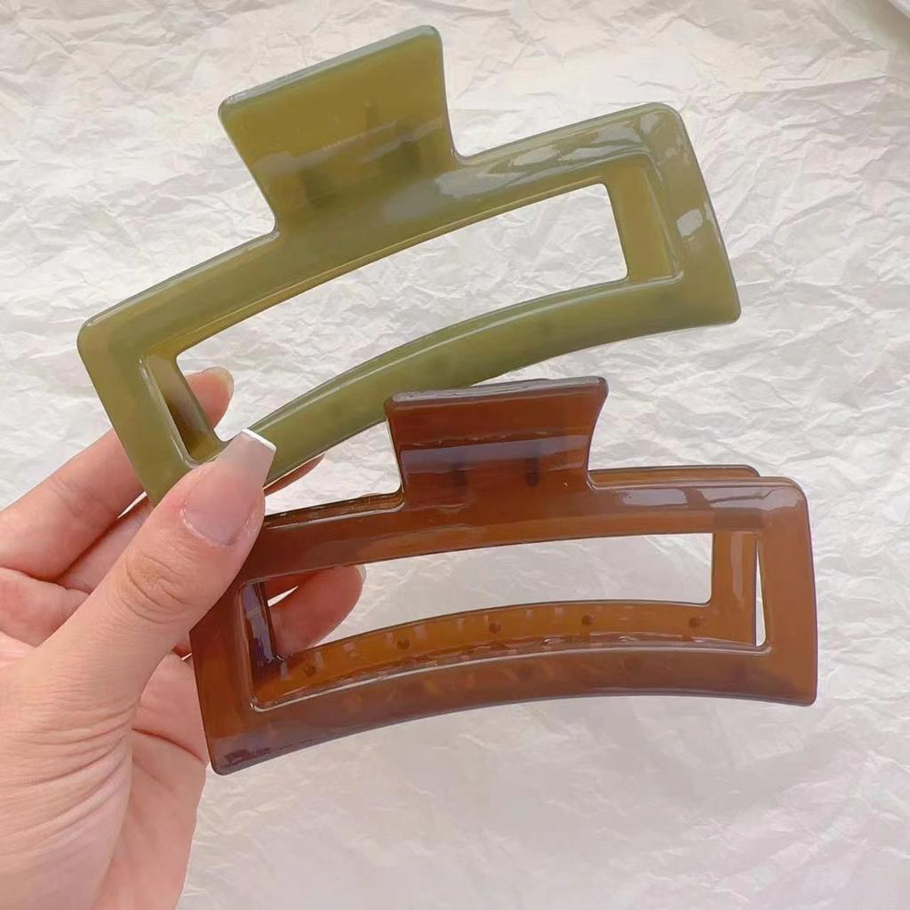 13cm Large Transparent Hair Claw Clip Women Minimalist Acrylic Plastic Shark Clip Elegant Ponytail Hairpin Girl Hair Accessories